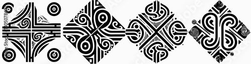 Geometric patterns: a captivating composition of repeating geometric patterns, creating a visual feast for the eyes. these intriguing forms are perfect for adding depth and texture to a design. 