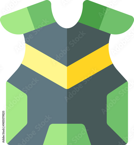 shoulder pads Illustration on a white background     