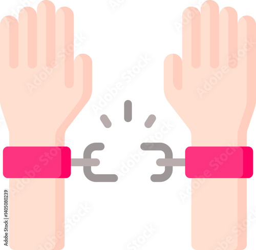 slavery Illustration on a white background    