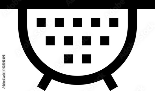 strainer Illustration on a white background   