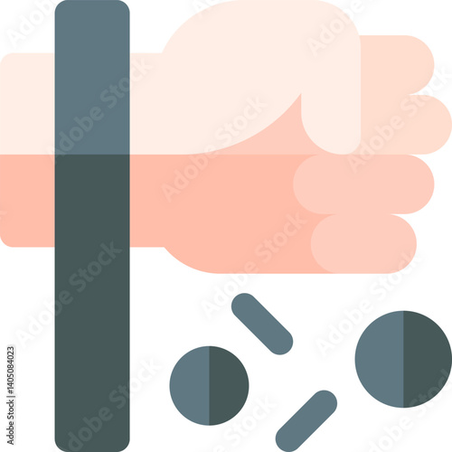 strenght Illustration on a white background   