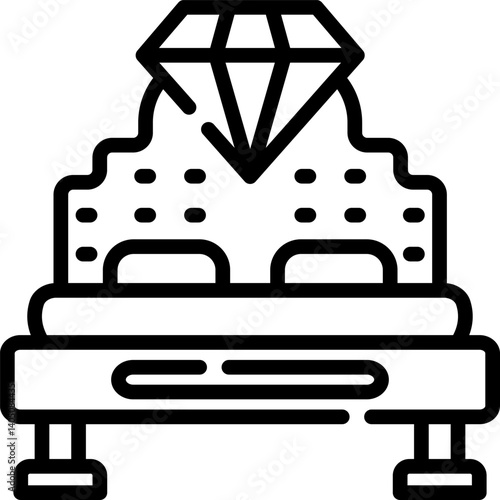 suite Illustration on a white background   