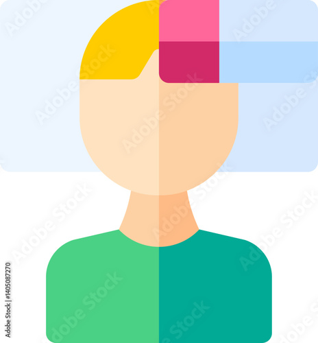 tiredness Illustration on a white background    
