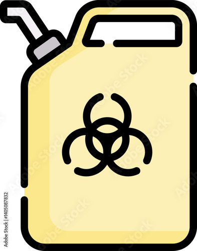 toxic Illustration on a white background    