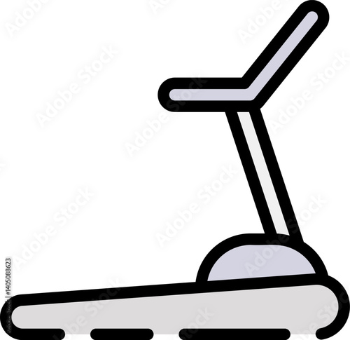 treadmill Illustration on a white background     