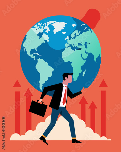 Overproduction has also led to an increase in competition with countries vying for a share of the market resulting in greater pressure on trade negotiations.. Vector illustration