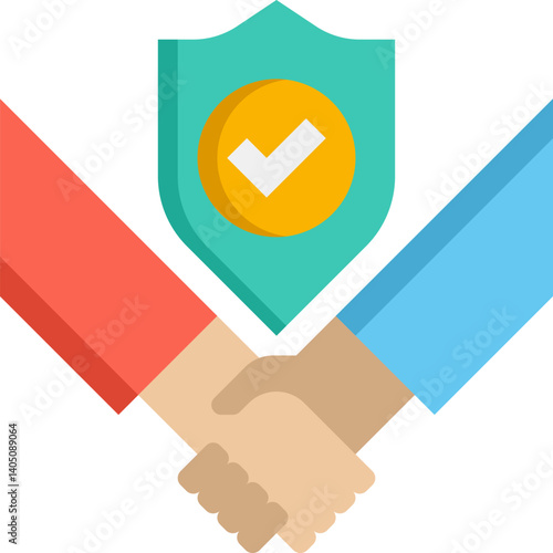 trusted Illustration on a white background   