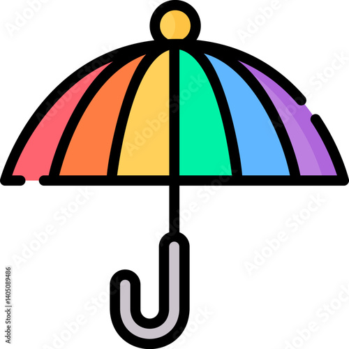 umbrella Illustration on a white background    