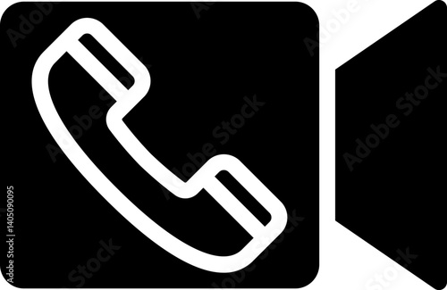 video call Illustration on a white background     