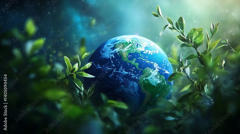 Beautiful Earth surrounded by vibrant plants and natural greenery high resolution picture Beautiful Earth surrounded by vibrant plants and natural greenery high resolution picture