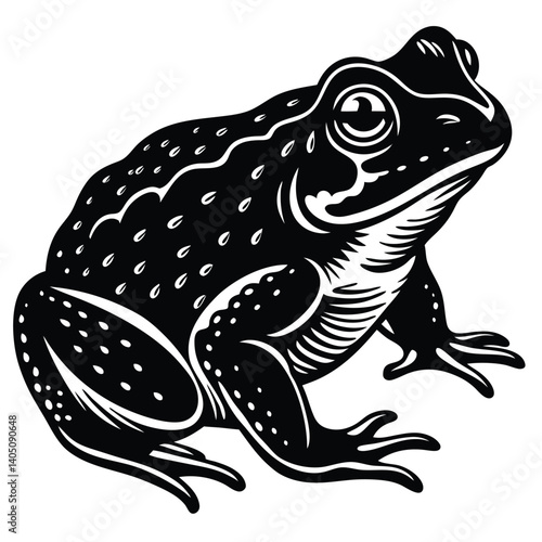 Cute green frog vector art, a fun amphibian illustration