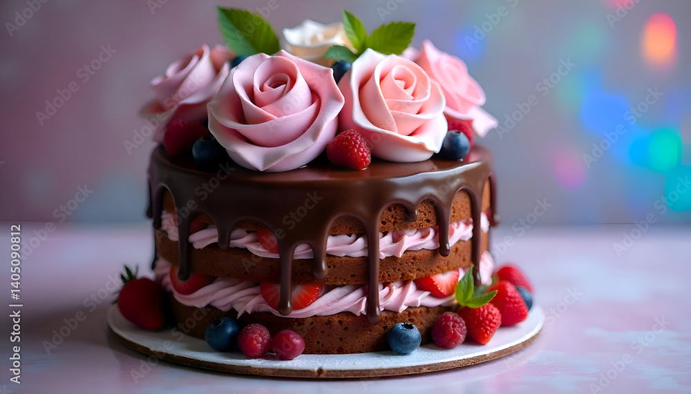 cake with roses cake with roses