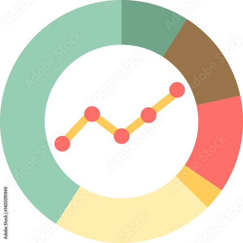 web analytics Illustration on a white background     