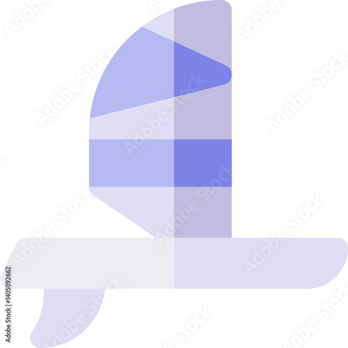 windsurf Illustration on a white background   