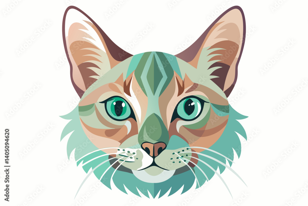 Fototapeta premium Animal Head Vector – Wild Animal Clipart Collection