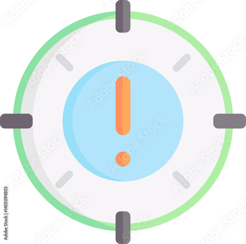 alert Illustration on a white background   