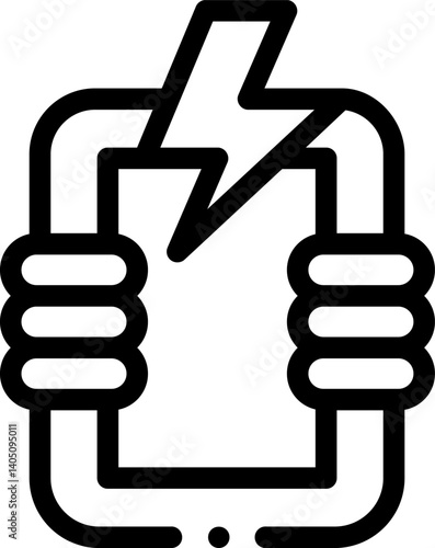 amplifier Illustration on a white background   