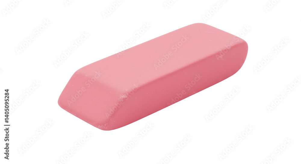 Isolated Pink Eraser Isolated Pink Eraser