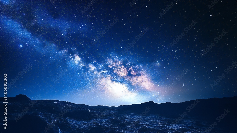 Naklejka premium starry night sky