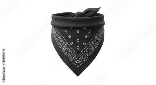 Bandana Headband Isolated on White Background Fashion Accessory