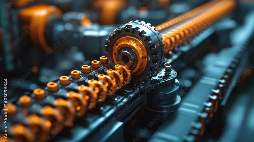 Intricate Machinery: A Close-Up of Industrial Gears and Mechanisms Intricate Machinery: A Close-Up of Industrial Gears and Mechanisms