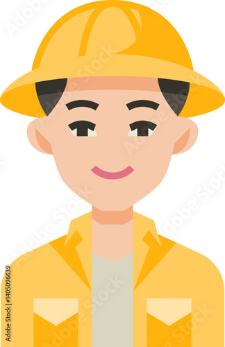 archaeologist Illustration on a white background     