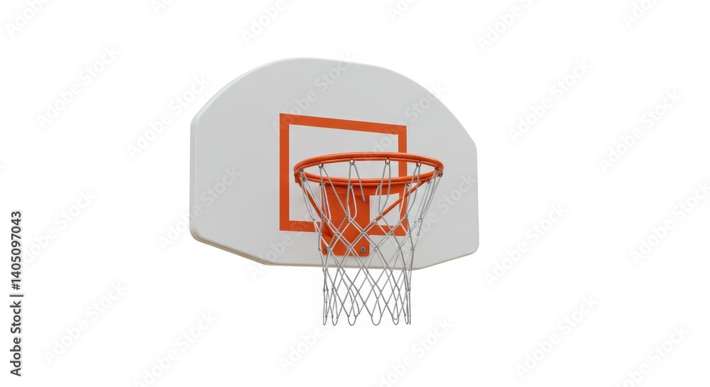 Basketball Hoop with White Backboard and Orange Rim Basketball Hoop with White Backboard and Orange Rim