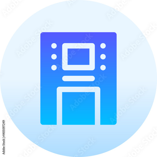 atm machine Illustration on a white background     