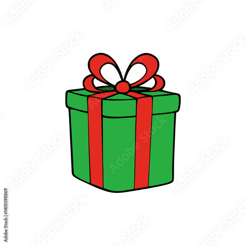 gift box with red ribbon