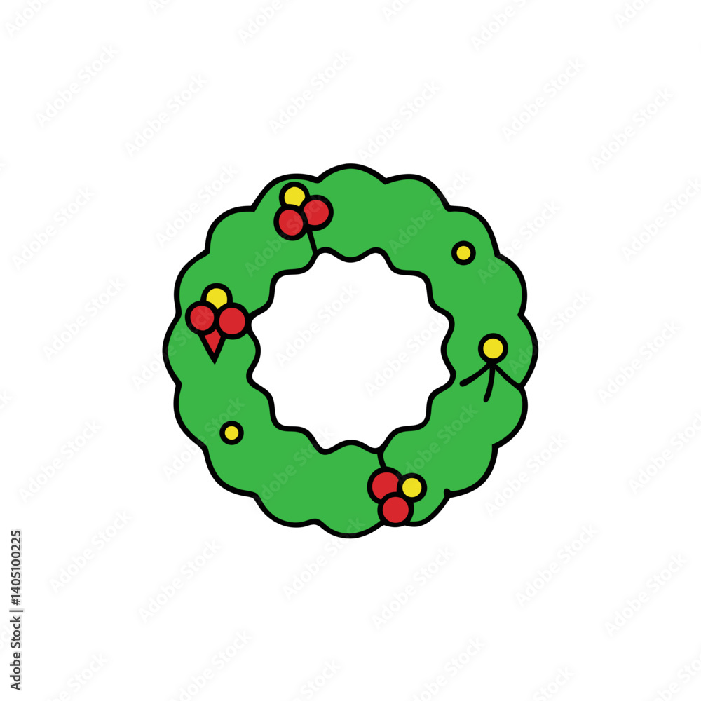christmas wreath on white background christmas wreath on white background