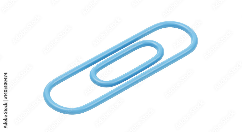Isolated Paperclip Isolated Paperclip