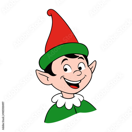 christmas elf with a gift box