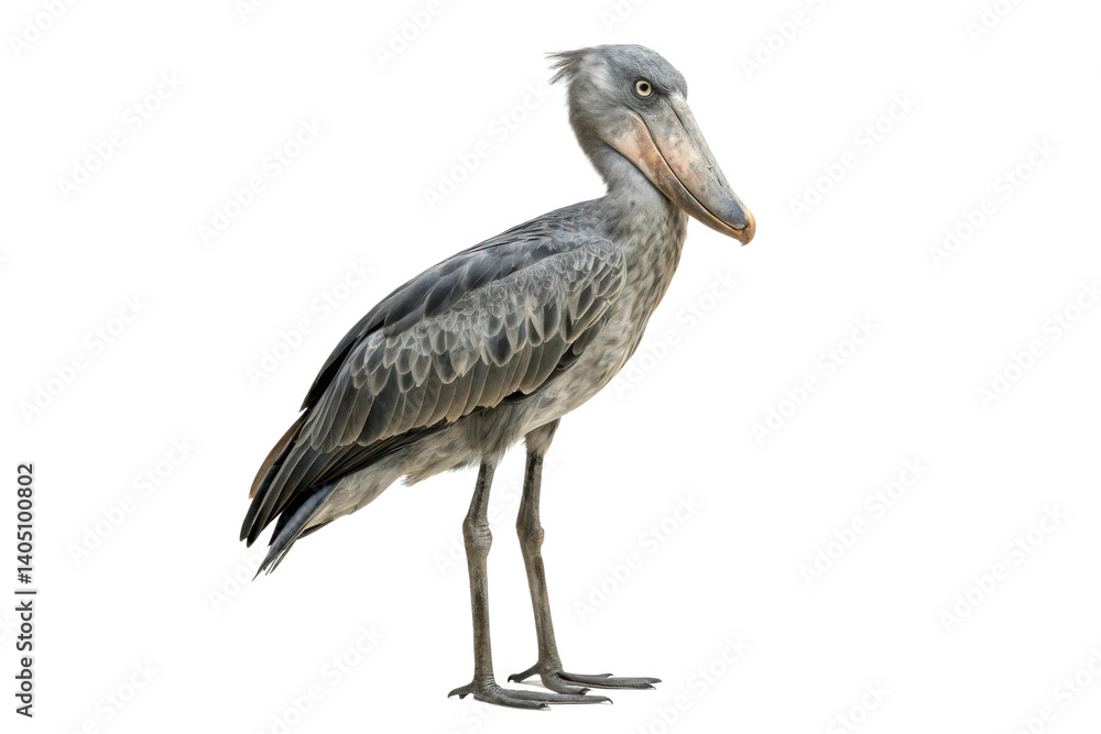 Fototapeta premium Unique African bird with striking features posing gracefully for wildlife enthusiasts