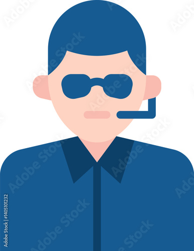 bodyguard Illustration on a white background   