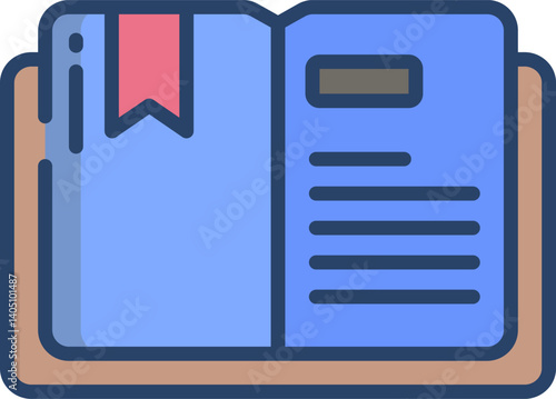 bookmark Illustration on a white background   