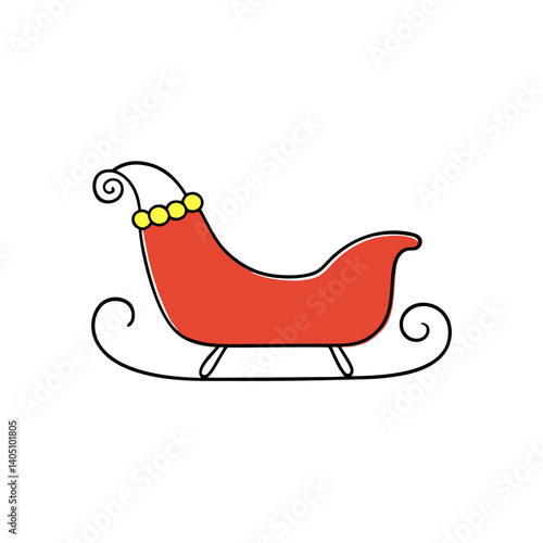 santa claus on sledge