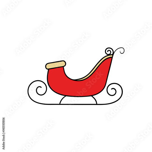 santa claus on sledge