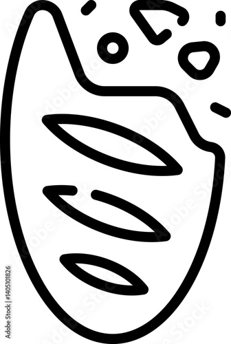 bread Illustration on a white background   