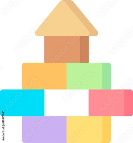 bricks Illustration on a white background   