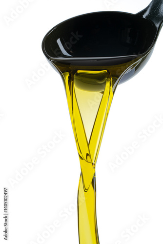 Obraz na płótnie Organic olive oil on white background w salonie