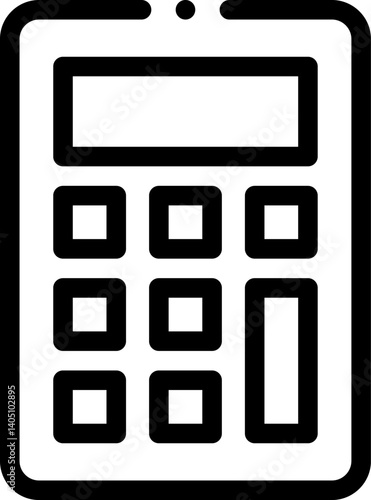 calculating Illustration on a white background 
