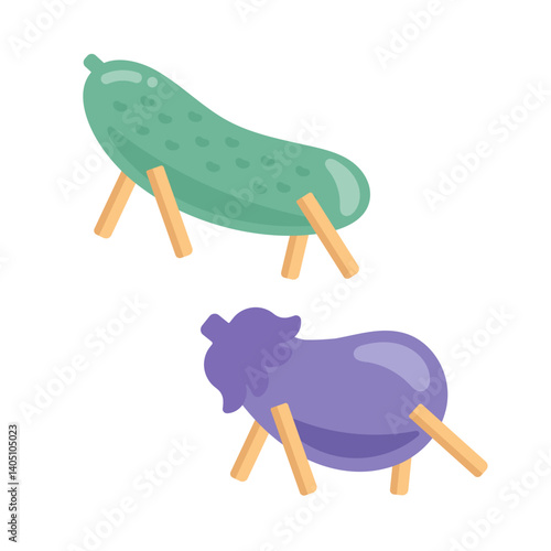 精霊馬  イラスト