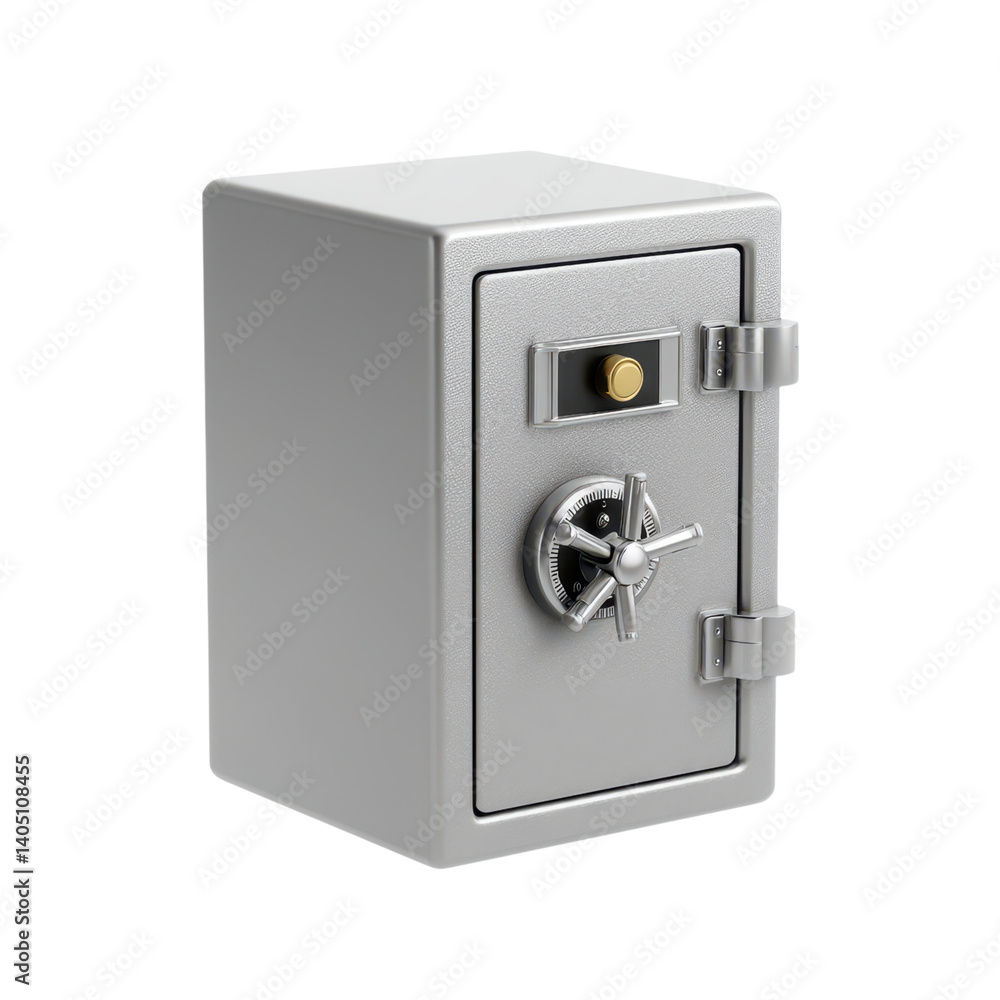 Metal safe with combination lock. Concept of security, protection, and savings. Metal safe with combination lock. Concept of security, protection, and savings.