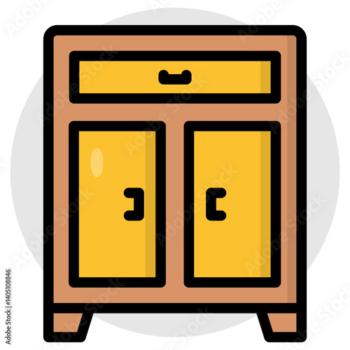 Perfect design icon of cupboard 