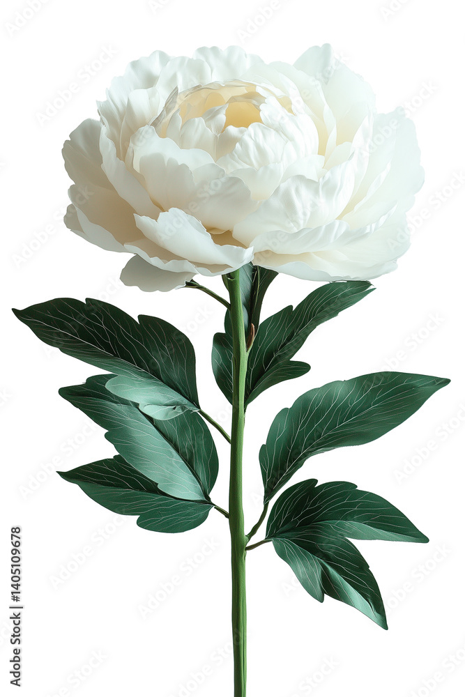 Obraz premium background of peonies isolated on white background, high resolution,