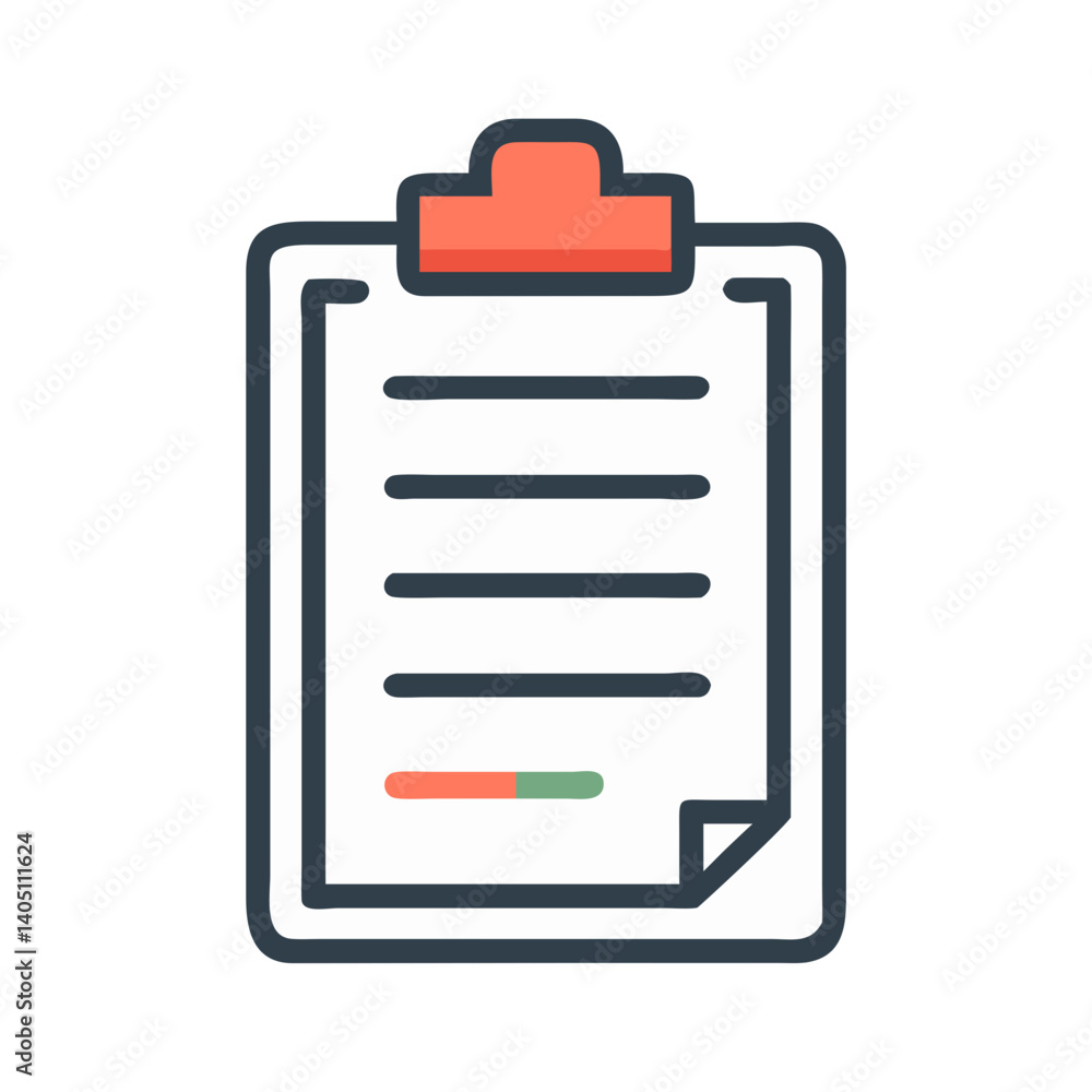 Clipboard with Document Icon Representing Notes and Record Keeping Clipboard with Document Icon Representing Notes and Record Keeping