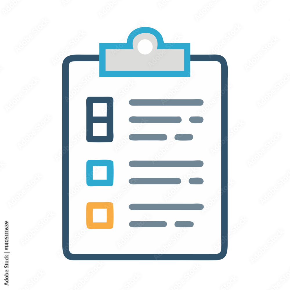 Clipboard with Document Icon Representing Notes and Record Keeping Clipboard with Document Icon Representing Notes and Record Keeping