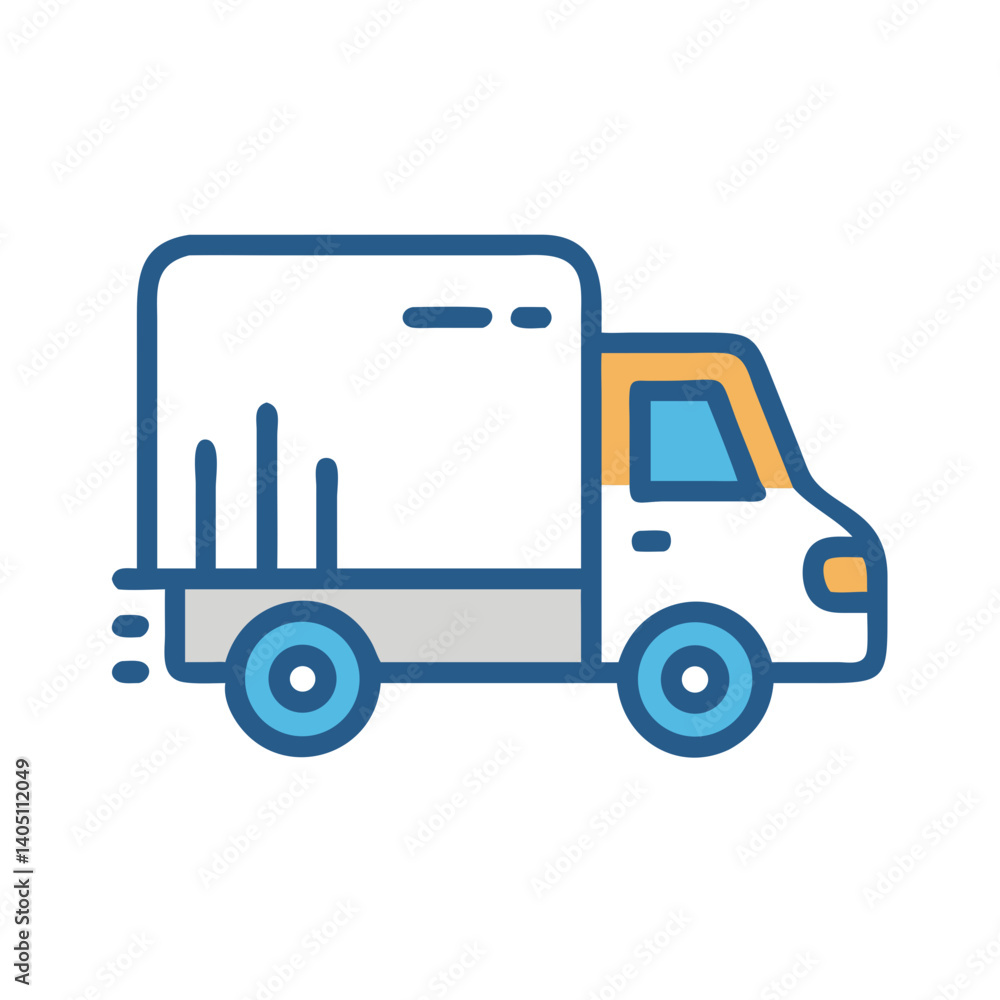 Delivery Truck Icon Representing Transport and Shipping Delivery Truck Icon Representing Transport and Shipping