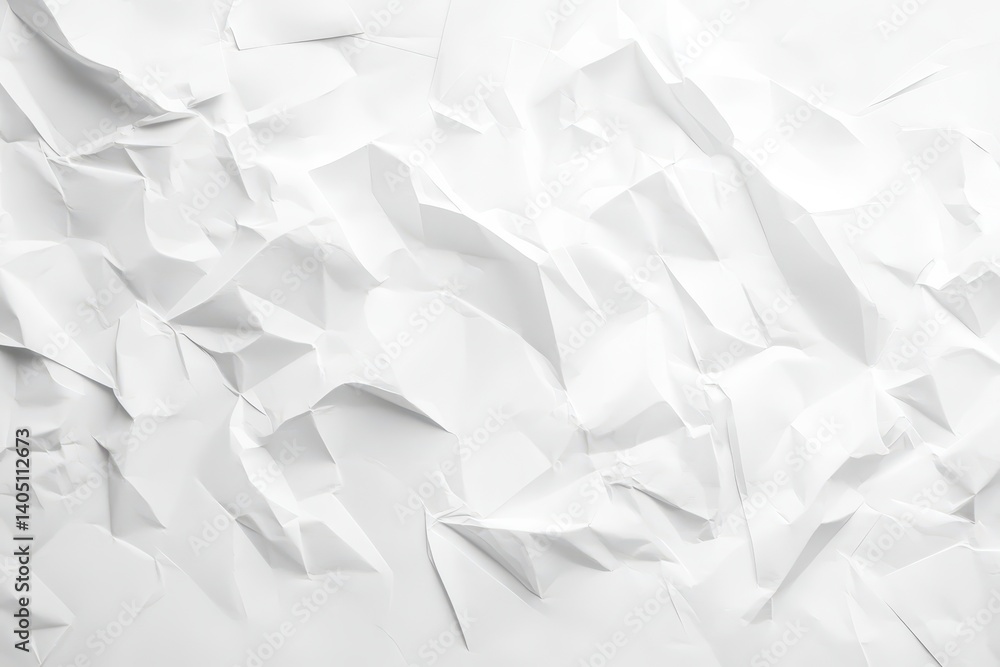 Obraz premium Crumpled white paper texture