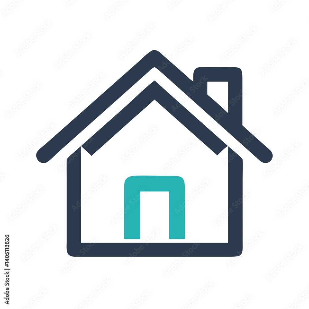 House Icon Representing Home and Real Estate House Icon Representing Home and Real Estate